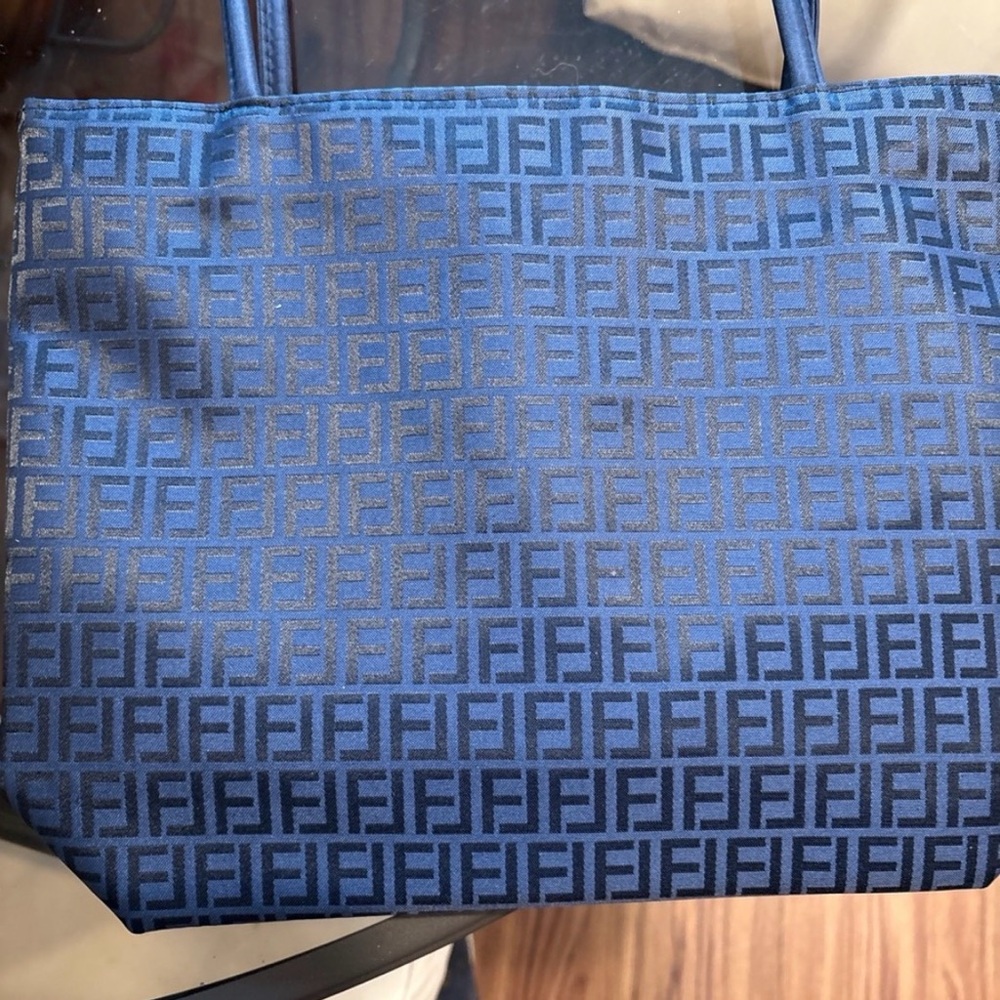 Blue and Black Tote Bag - Picture 2 of 4